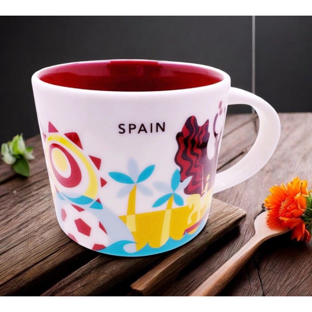 Starbucks Mug Spain You Are Here YAH Spain Coffee Cup 14oz Collectible New NoBox